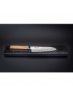 Hож Santoku KAI, Магороку Композит, лезвие 6,5"/ 16,5 см., pукоятка светлое многослойное дерево 12 см.